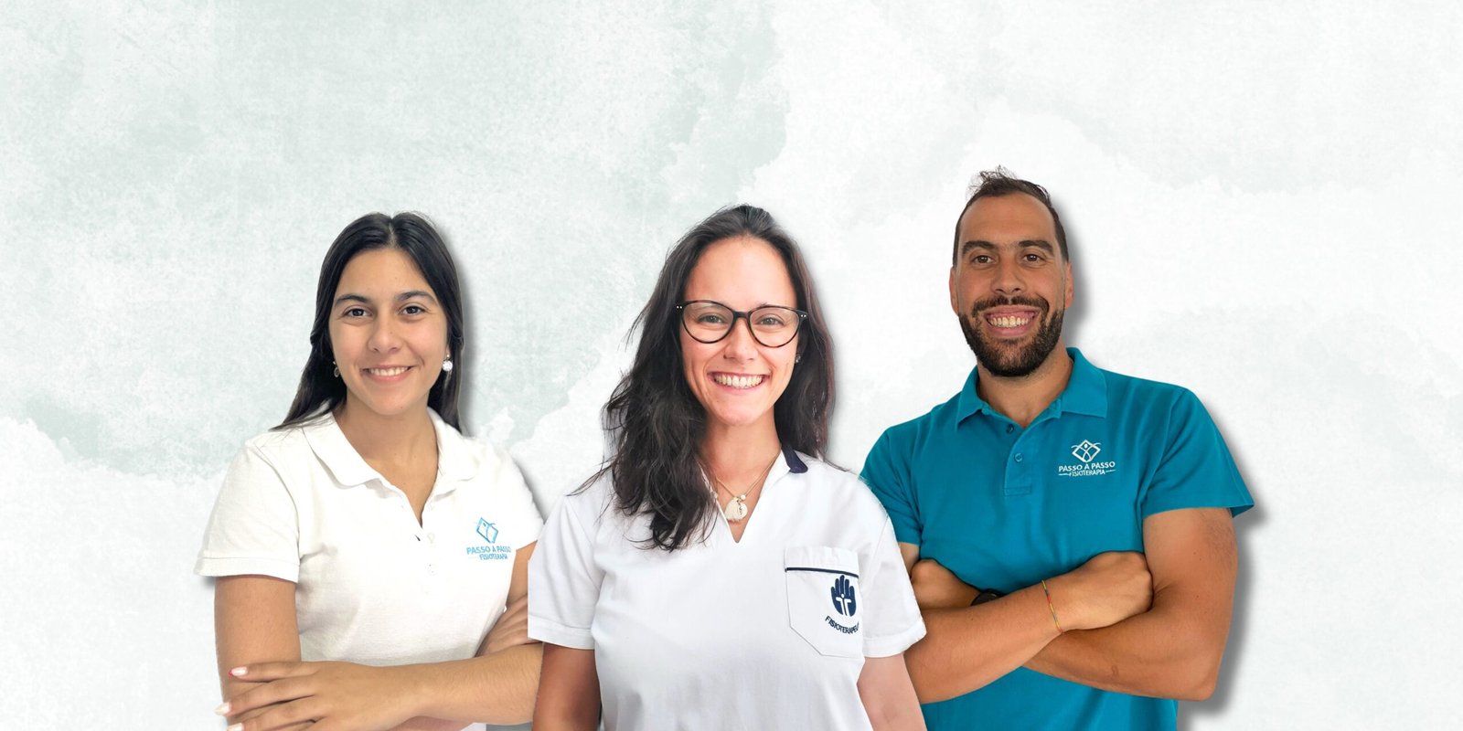 Membros da equipa da clínica de fisioterapia Passo a Passo em Santarém